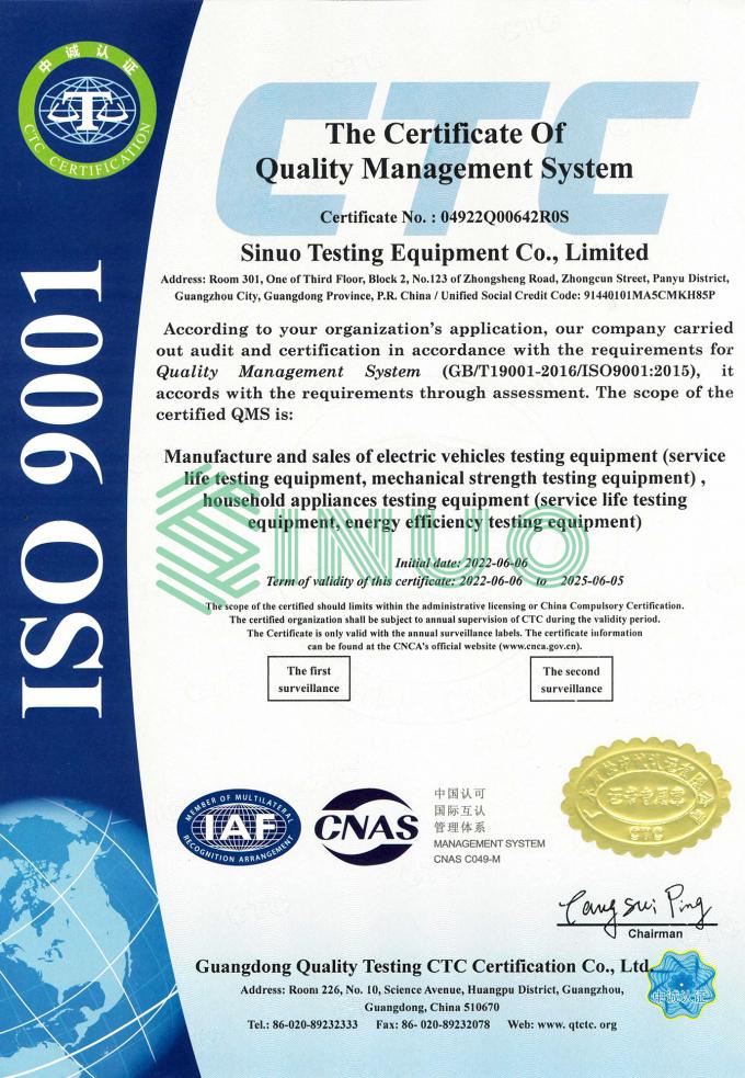 последние новости компании о Sinuo успешно прошло ISO9001: Аттестация 2015 системы управления качеством  0