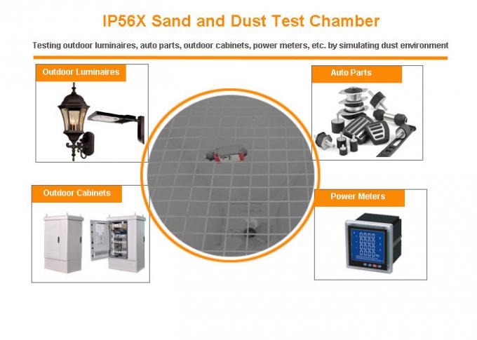 Камера экологического теста песка/пыли для предохранения от ИП5 ИП6 против твердых чужих объектов 0