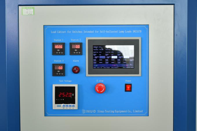 Шкаф нагрузки переключателя экрана касания для лампы Ballasted собственной личностью нагружает IEC60669-1 0